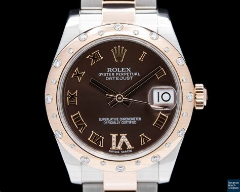 rose gold and stainless steel rolex